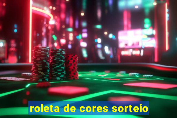 roleta de cores sorteio